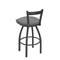 Holland Bar Stool Co 30" Low Back Swivel Bar Stool, Pewter Finish, Graph Seat 82130PW020 - alternate 2